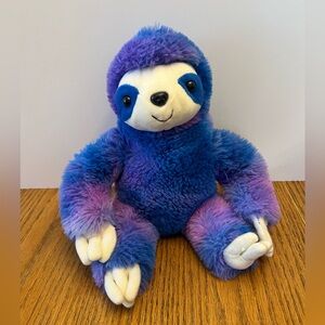 Plush Sloth Toy - Blue and Purple